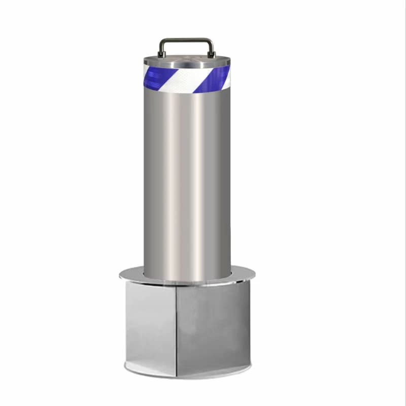 Semi-automatic mobile lifting column safety guardrail roadblock heavy traffic control parking equipment solution