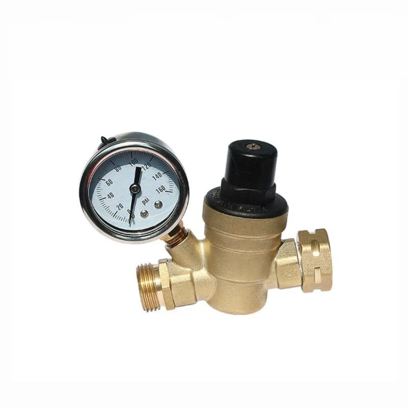 Water heater pressure regulating brass pressure reducing valve tap water one-way copper high pressure anti-leakage high