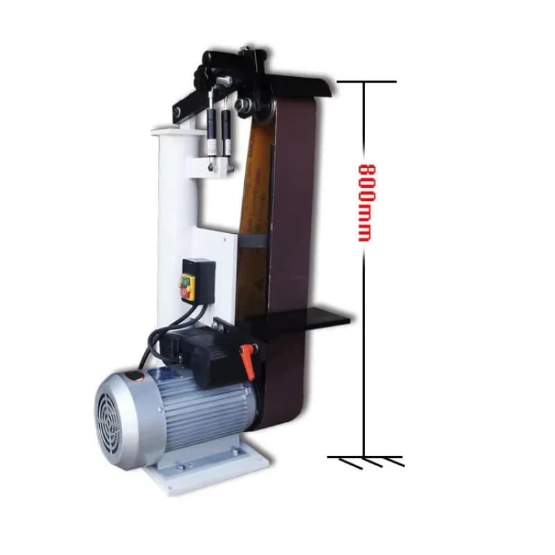 Automatic .Kw Kw Industrial Metal Knife Parts Grinding Sanding Motor Gear Belt Sander Wood Deburring Polishing Hine