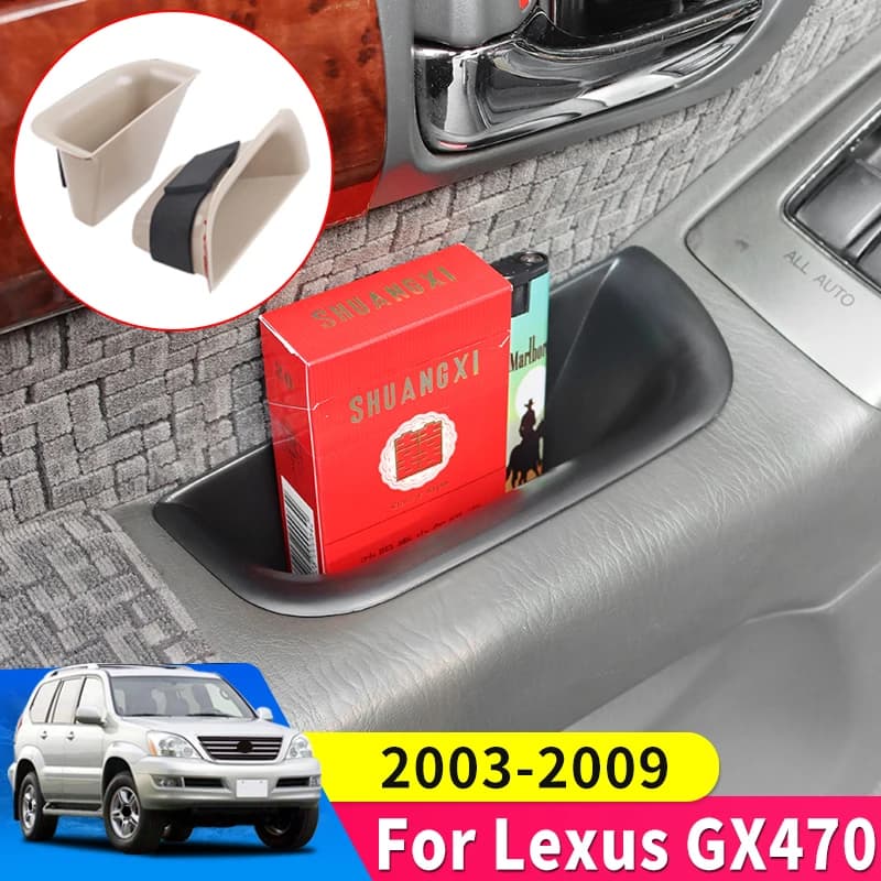 for 2003-2009 Lexus GX 470 GX470 2008 2007 2006 2005 2004 Door Handle Storage Box Tray Interior Modification Accessories