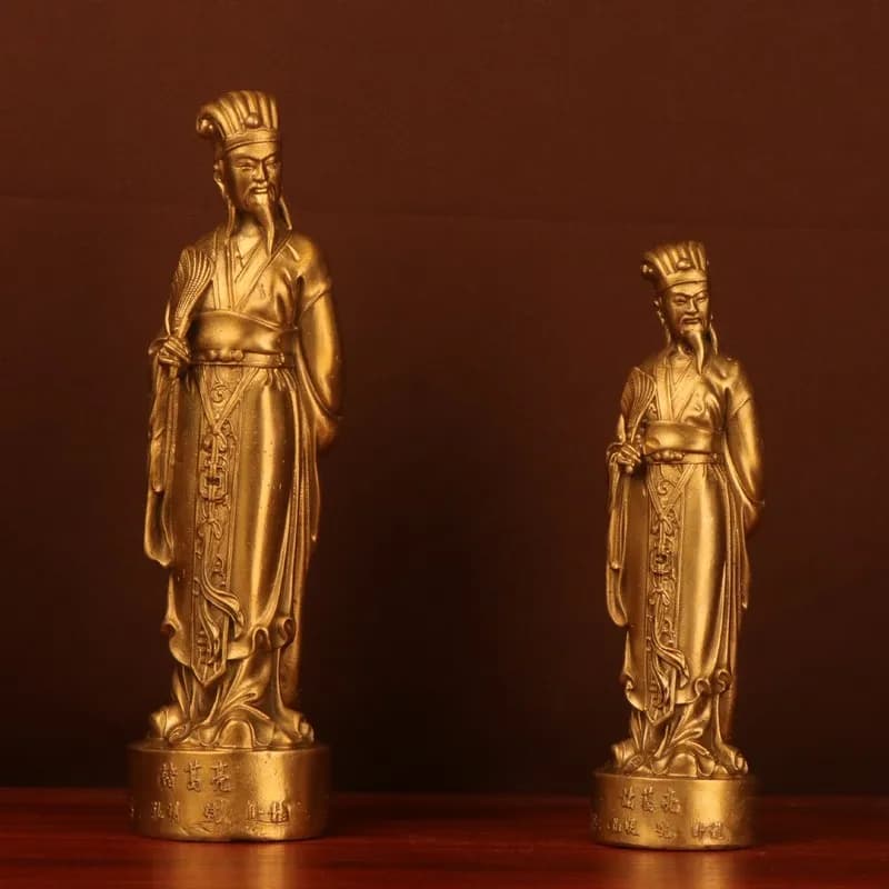 Zhuge Liang, Bronze Kongming, Home and Office Decorative Piece