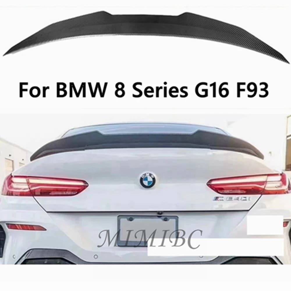 2020-2024 PSM style Rear Trunk Wing Lid High Quality Gloss Black Carbon Fiber spoiler For BMW 8 Series G16 F93 M8 4 Door Spoiler