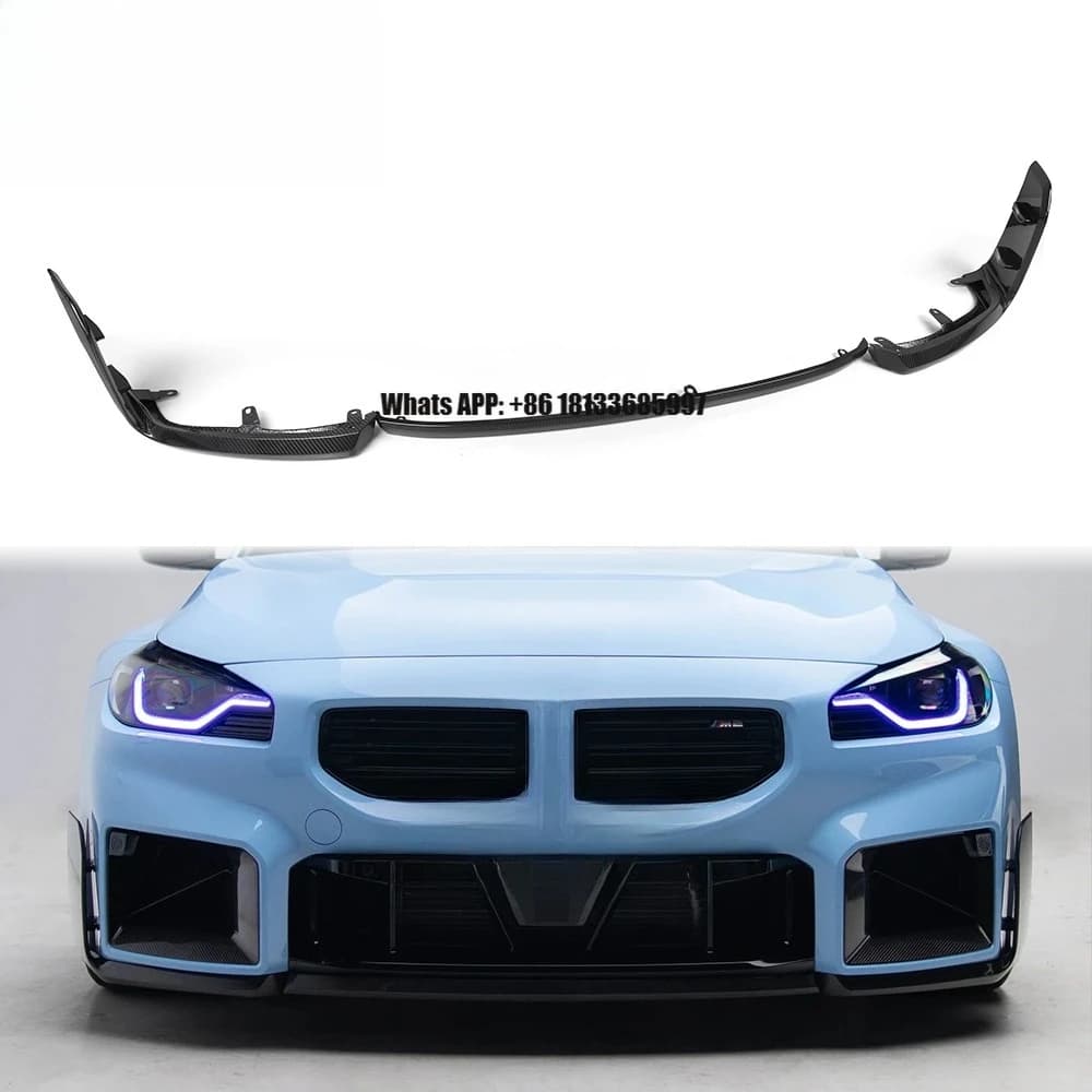 MP Style Dry Carbon Fiber Front Lip for BMW G87 M2 Coupe M Performance Front Splitter Lip Diffuser Car Spoiler Chin Bumper