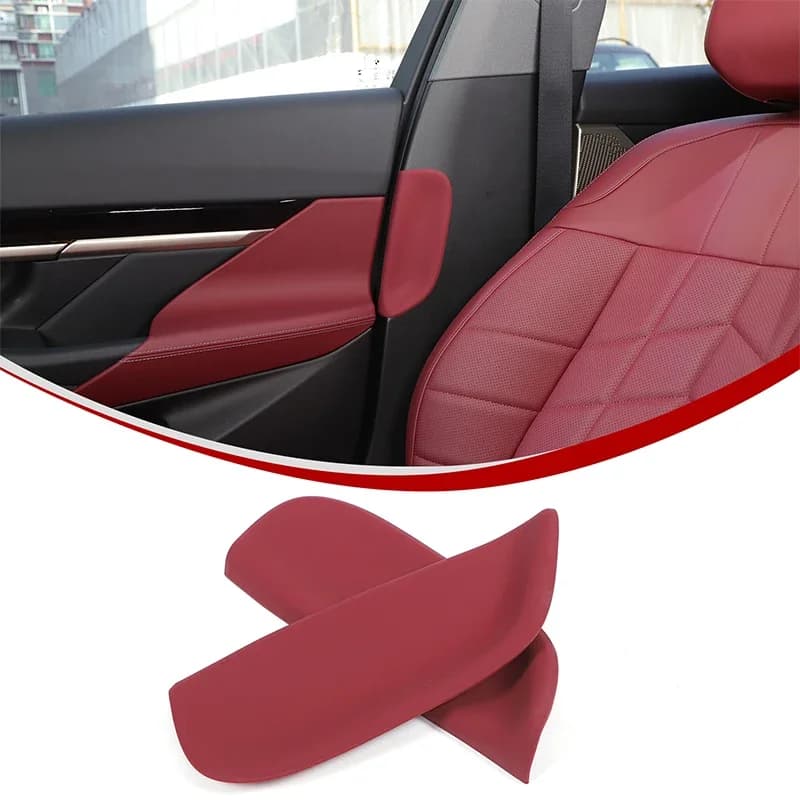 For BMW 5 Series G60 2024-2025+ Silicone Black Car Styling Car B-pillar Anti-collision Decorative Stickers Car  Accessories 2Pcs