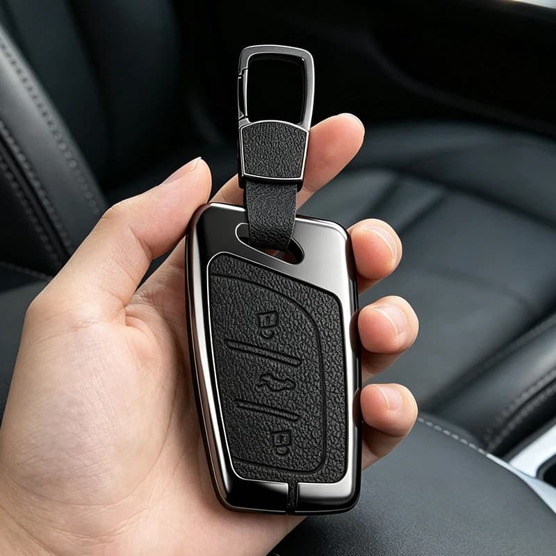 Zinc Alloy Leather Car Key Cover Case For MG 4 2023 Mg4 Ev MG HS GT ZS EV ZX MG5 MG6 for Roewe RX3 RX5 RX8 ERX5 I6 I5 Shell