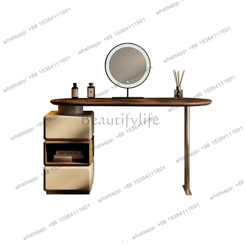 LSLuxury Nordic Dressing Table Storage Modern Dresser Mirrors Dressing Table Bedroom Drawers Penteadeira Feminina Furniture