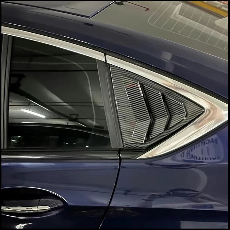 For Opel Insignia B 2017-2024 Sedan Rear Triangle Window Blind Shades Louver Vent Cover Sticker Trim Car Styling Accessorie