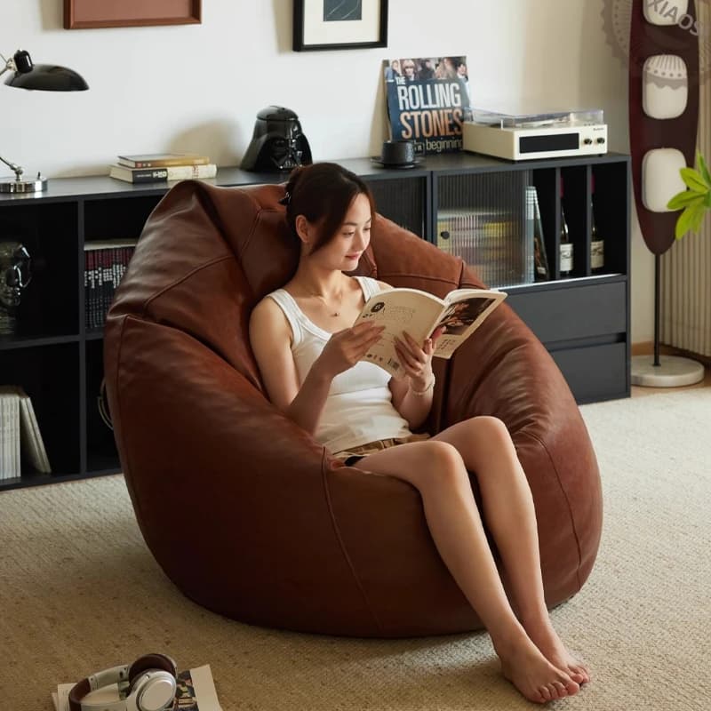 Single Bedroom Bean Bag Sofas Seat Puffs Living Room Office Bean Bag Sofas Inflatable Person Puffs Asiento Nordic Furniture