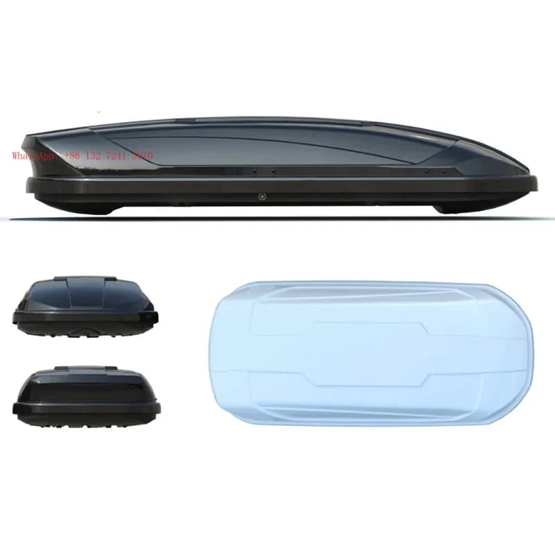 Hongsheng large-capacity ABS plastic roof box, suitable for sedans and SUVs, providing a comprehensive roof storage solution.