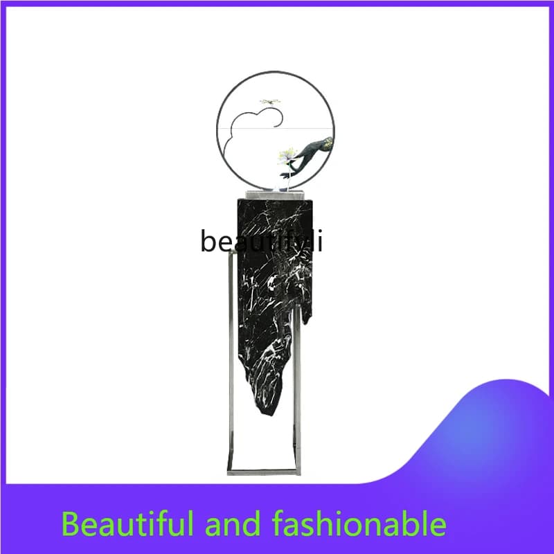 New Chinese Zen Flowing Water Ornaments Tea Room Office Living Room Circulating Water Atomization Creative Big Decorations