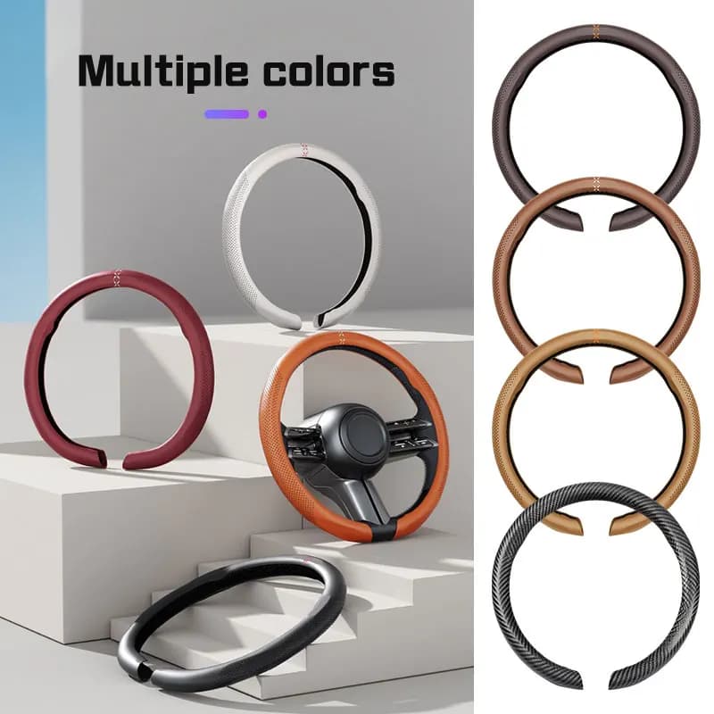 For Morris Garages MG ZS GS MG3 MG5 MG6 MG7 GT HS 350 Car Steering Wheel Cover Leather Sweat Absorption Anti-slip Accessories