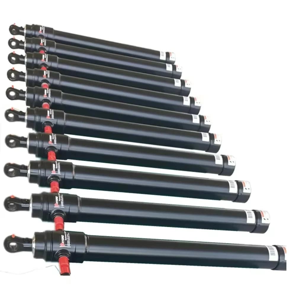 Cylinder Dump Trailer Hydraulic Scissor Crane Kit Dump Trailer Single Action 3 Stage Telescopic Hydraulic