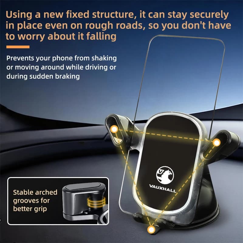 Car Gravity Phone Holder Suction Cup Base Phone Stand With Hook Accessories For Vauxhall VXR Dokker Lodgy Logan Sandero