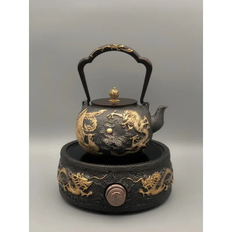 Handmade cast iron teapot