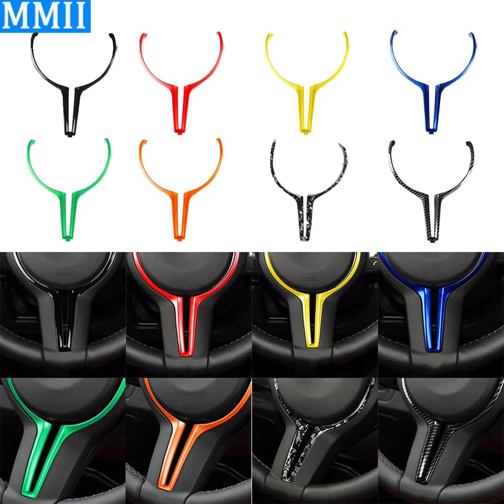 For BMW M2 F87 M3 F80 M4 F82 M5 F10 M6 F06 F12 F13 X5M F85 X6M F86 Car Accessories ABS Replacement Steering Wheel Cover Trim