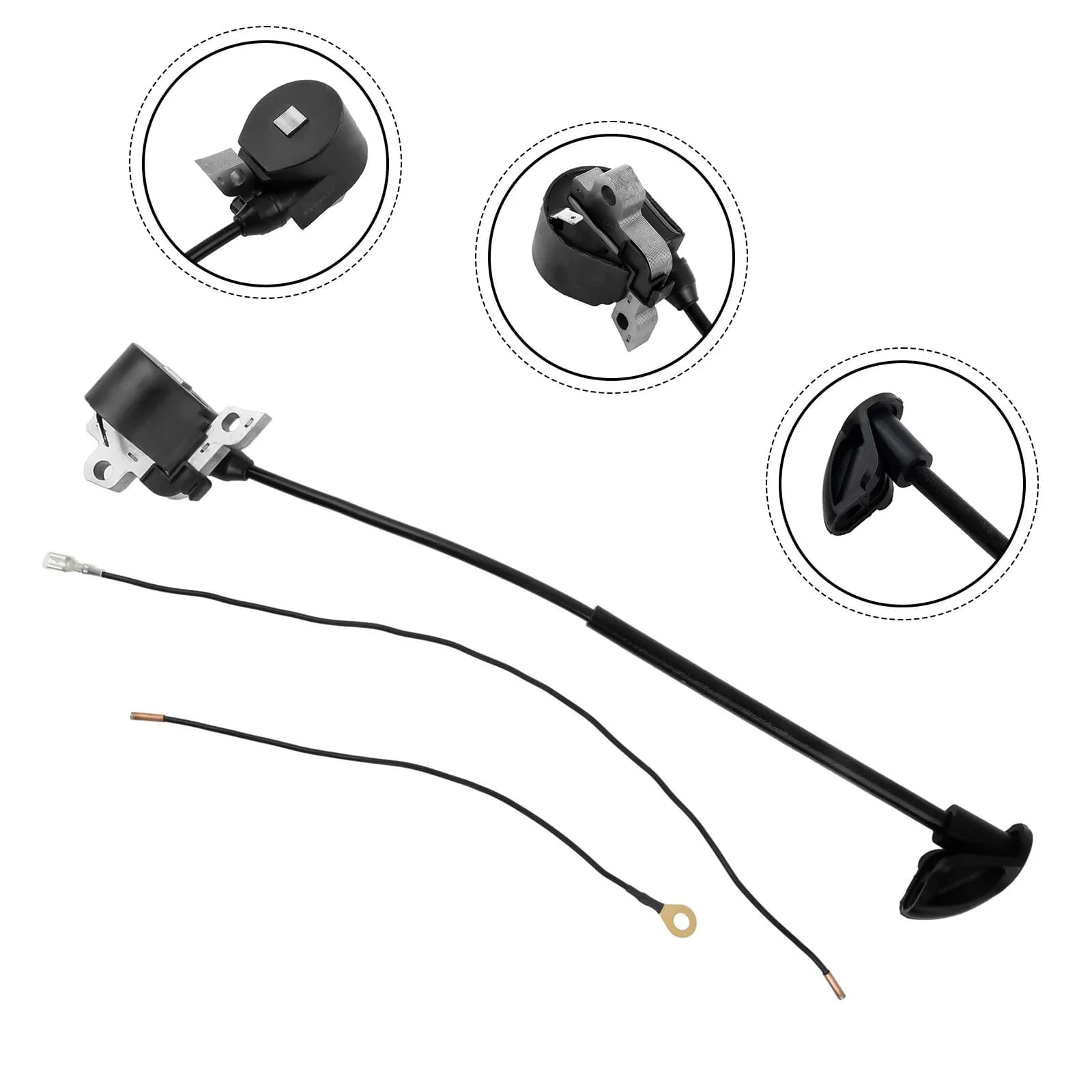 Replacement Ignition Coil Designed for Popular Brush Cutter Brands Fits Multiple Models Including the FS Series