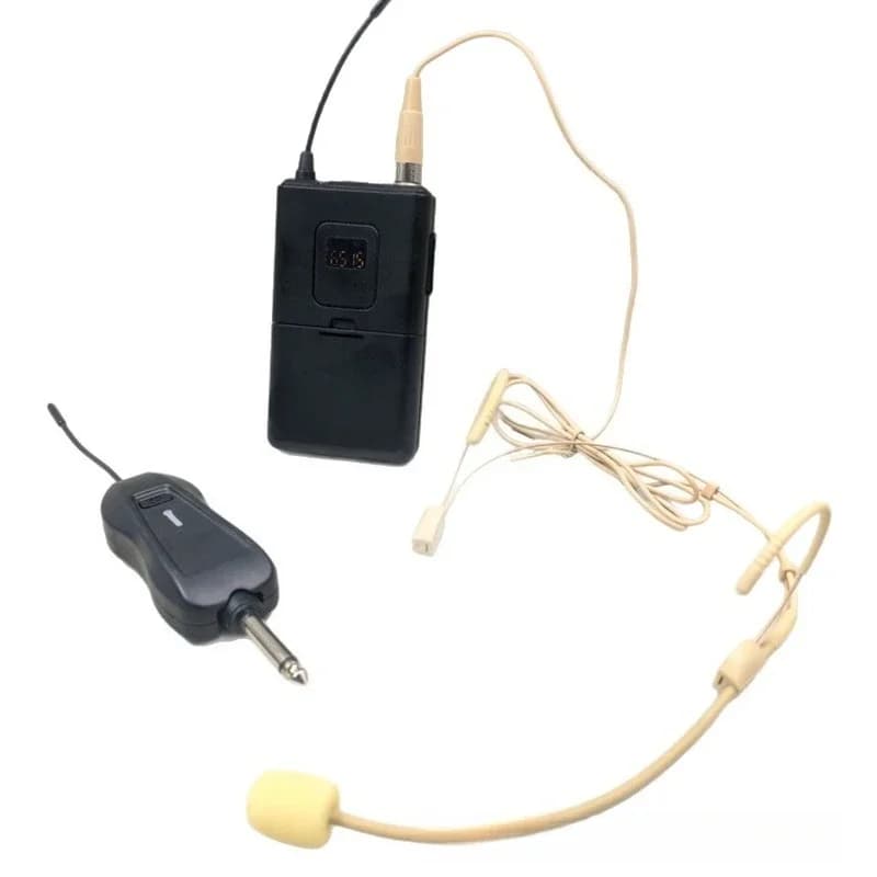 Wireless headset microphone, stage performance, conference, outdoor U-segment skin tone, headset, speaker, power amplifier