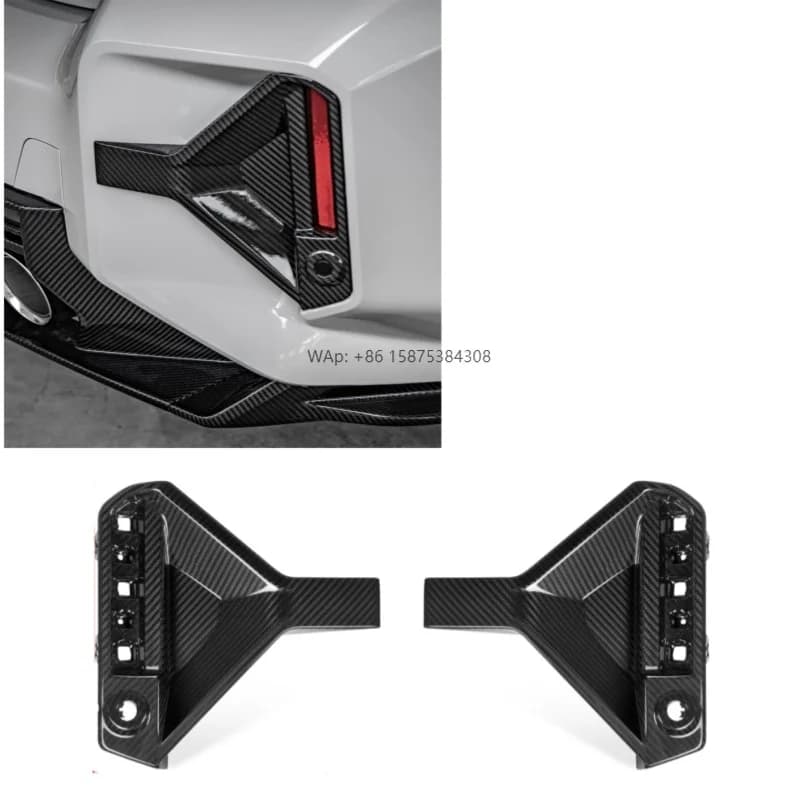100% Dry Carbon Fiber SQ Style Rear Splitter  for G87 M2 Coupe 2023+ Fender Vent Cover