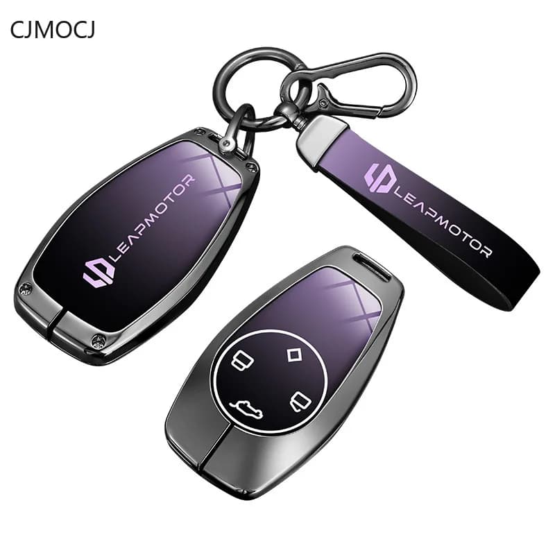 Premium Zinc Alloy Key Cover Case for Leapmotor C11/T03/C01/B10 - Protective Key Fob Shell Keybag Keychain
