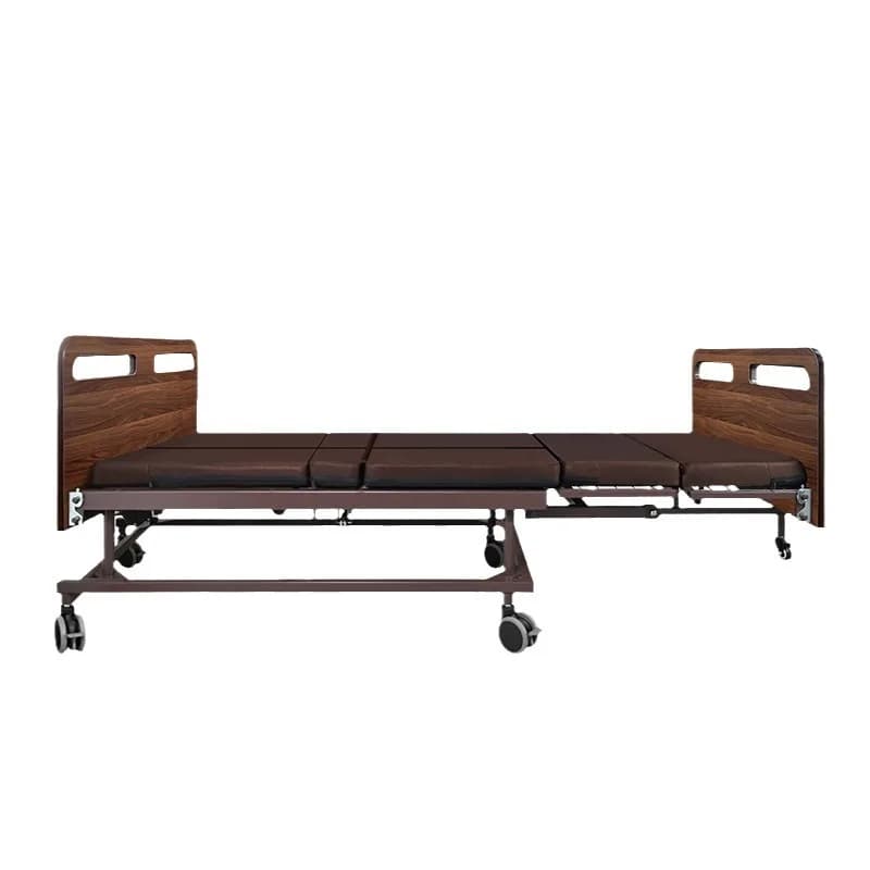 Electric multi-function bed, turn over and drop legs electric bed, elderly home care split solid wood