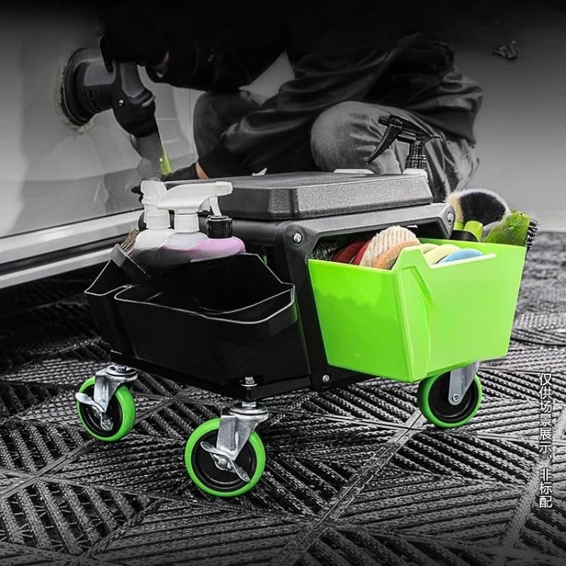 Car beauty tool stool fine washing construction stool brush car wash tool storage universal mobile lazy stool