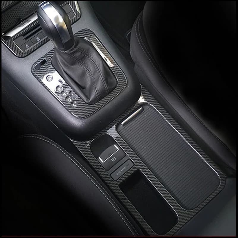 Car Styling For VW Tiguan 2010-2015 Gear Shift Panel Water Cup Holder Frame Decoration Cover Trim Strips Auto Parts Accessories