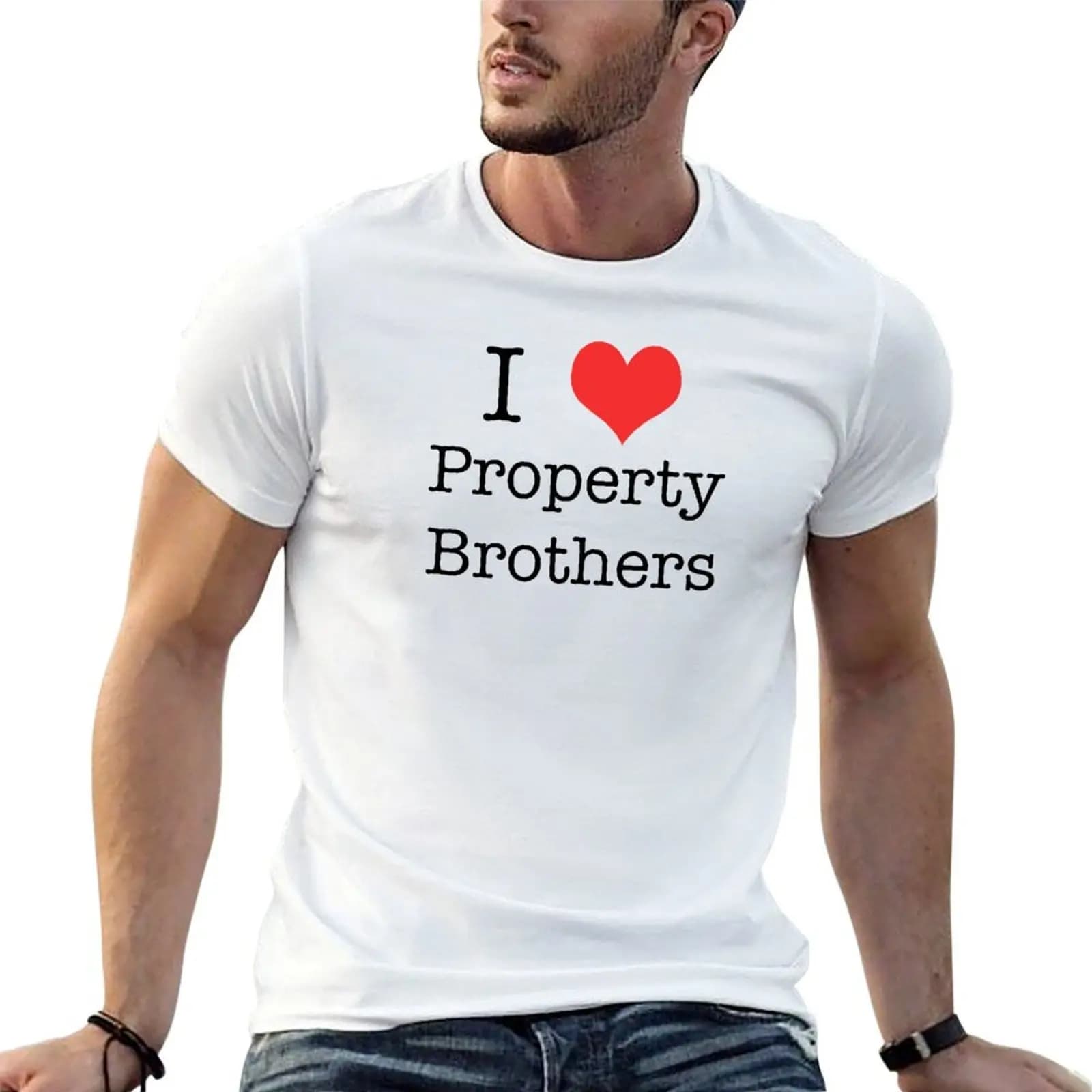 Property Brothers T-Shirt essential t shirt summer top plain black t shirts men
