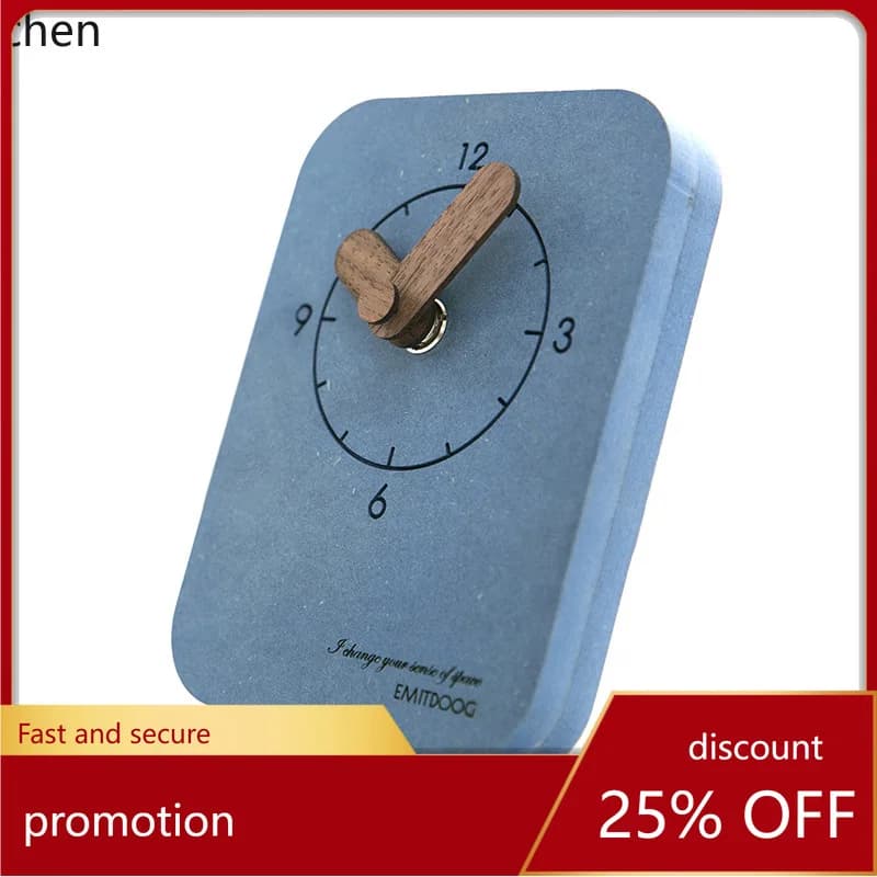 Zml minimalist desk clock table clock bedroom silent bedside wall clock