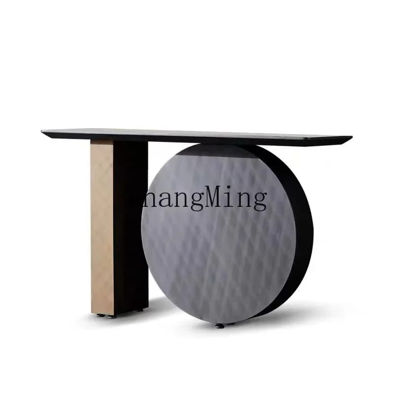 SM light luxury entrance desk minimalist living room end view desk villa model room entrance table