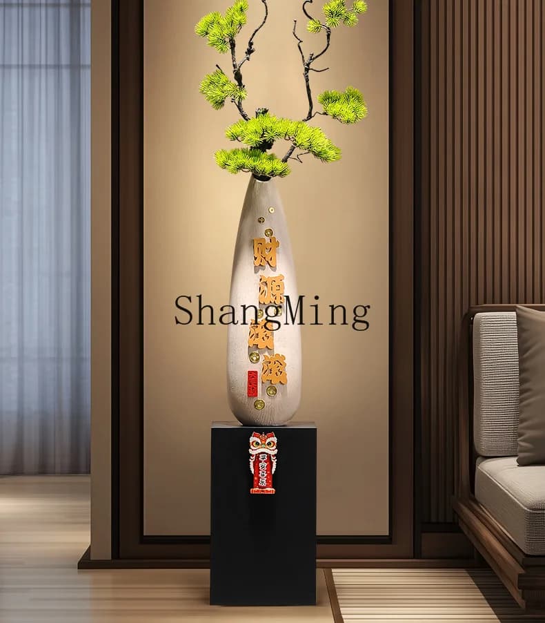 DSA enters the entrance entrance niche Lucky Cat ceramic vase ornament large living room decoration