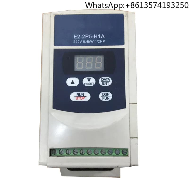 New Original E2-2P5-H1A 1 Phase 220V 2.3A 0.4KW 0.5HP Inverter VFD Frequency AC Drive Spot