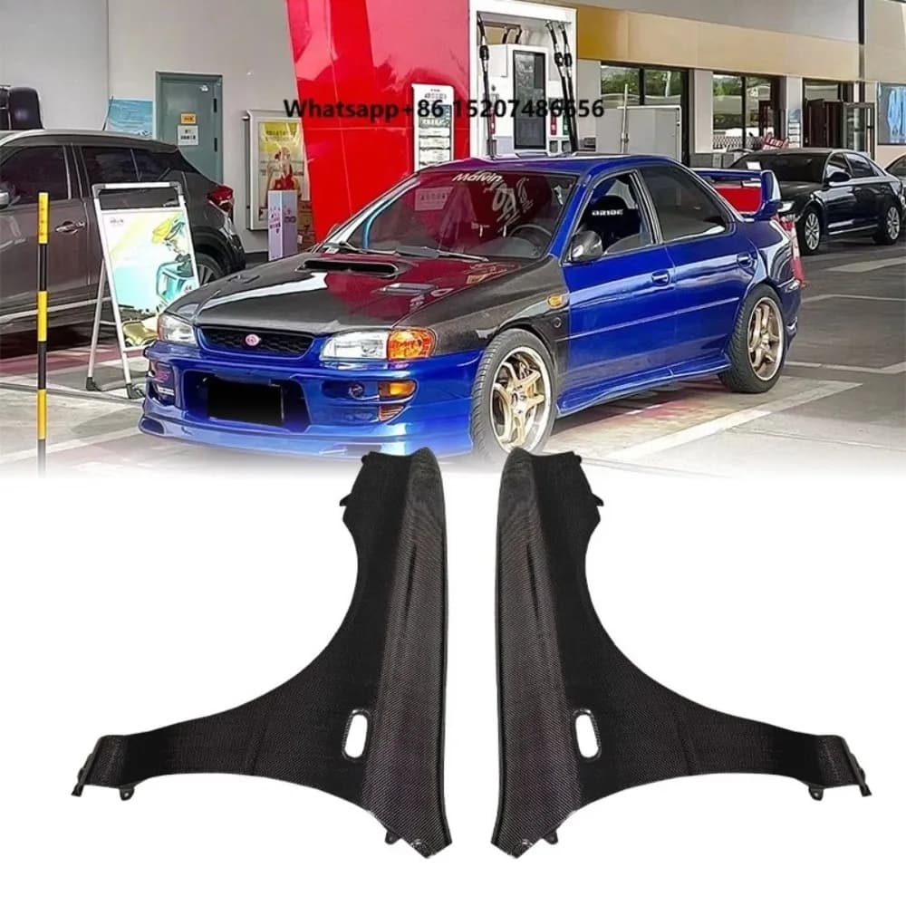 OEM Carbon Fiber Mudguard Fender for 1992-2000 for  Impreza WRX STi Replace Bumper Leaves Car Fenders