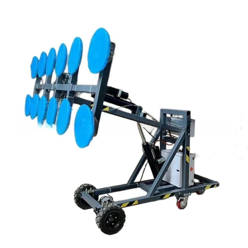 Cart type high load-bearing vacuum glass suction cup car, large suction curtain wall installation, rotatable glass