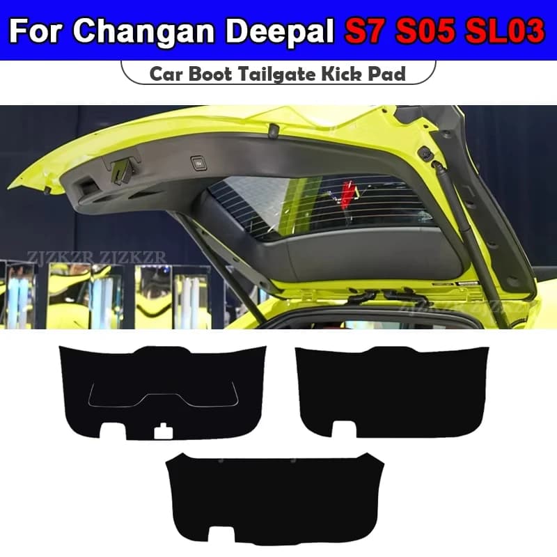 For Changan Deepal S05 S7 SL03 2022-2025 Trunk Tailgate Guard Pad Leather Rear Trunk Door Protective Car Interior Accessories