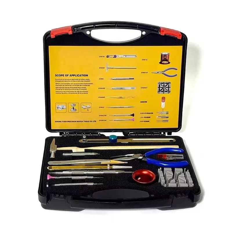 Practical Hot Sale Watch Repair Kit Watch Maintenance Set Tool Box Set Watch Repair Tool Bundle