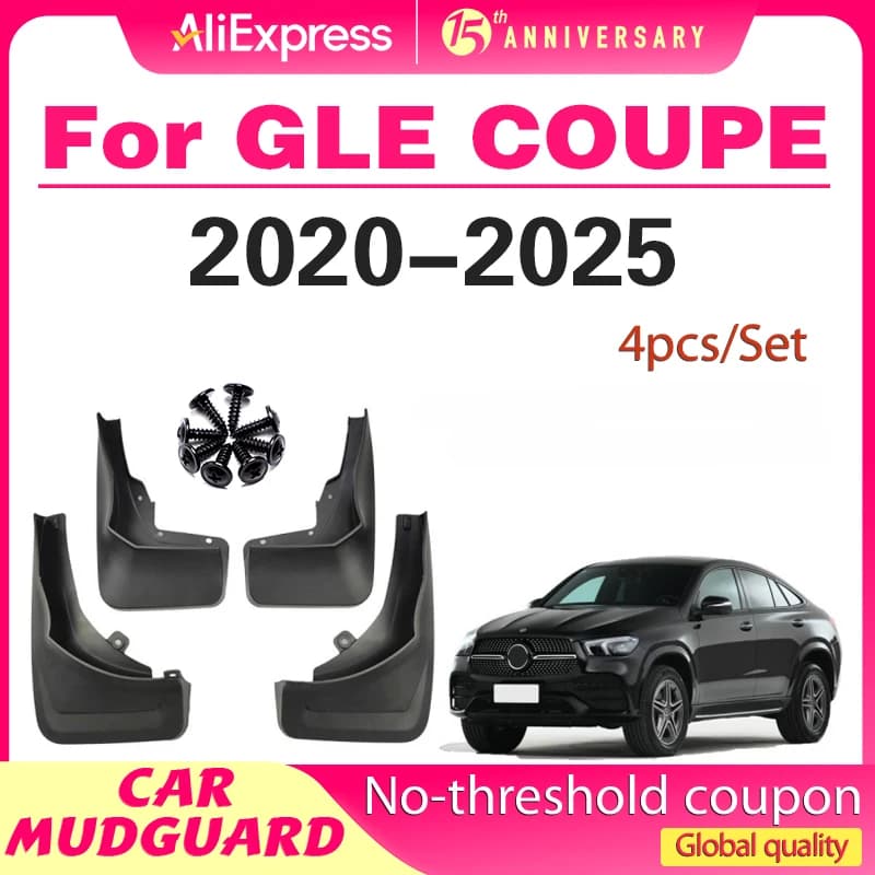 FOR Mercedes Benz GLE COUPE W167 GLE350 GLE450 2020-2025 Mudguard Fender Mud Flaps Guards Splash Mudflaps Car Accessories 4pcs