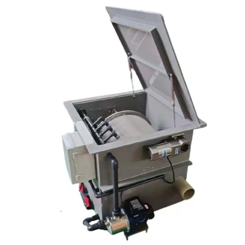 High Efficient Koi Pond Rotary Drum Filter Dehydrating IndDrum Water Garden Aquarium Filtration System