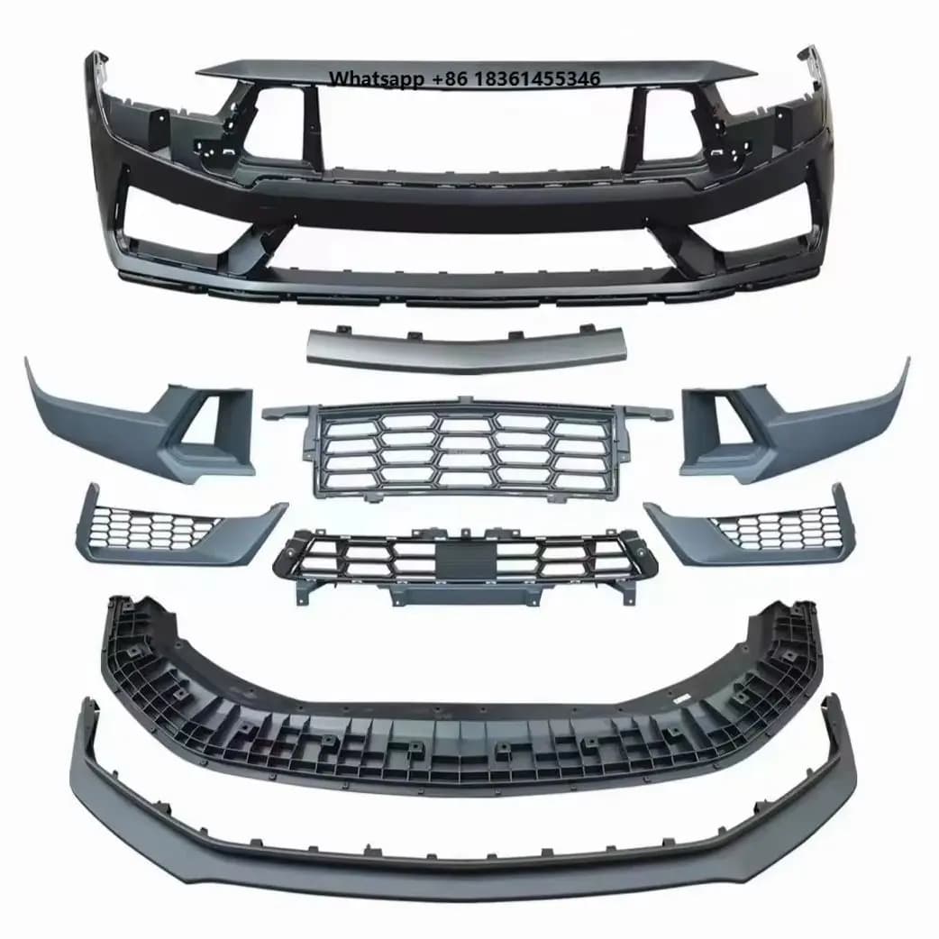 For  Mustang 2024-2027 modified Grille front lip Surround Body Kit Car Accessories Front Bumper Assembly