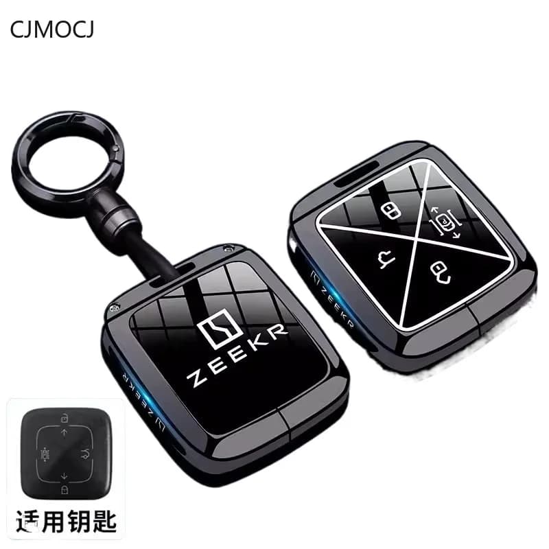 Premium Zinc Alloy Key Cover for ZEEKR 007 001 FR/001 X 7X MIX 009 8X - Protective Key Case Keybag Keychain