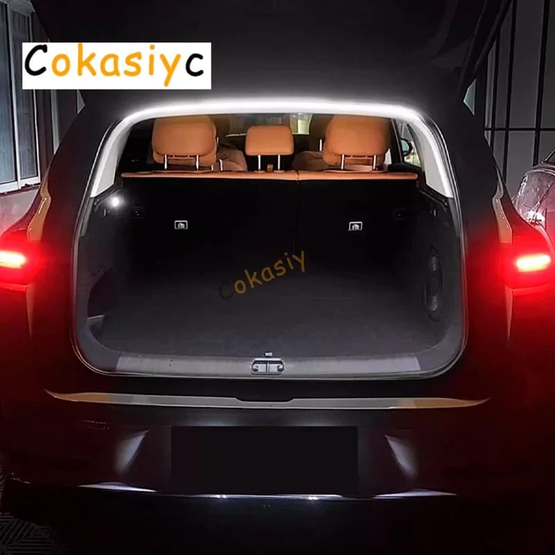 Car Rear Trunk LED Light Bar Strip For Leapmotor C10 2024 2025 2026 Interior Brightening Decorative Lamp Strip Automatic Light