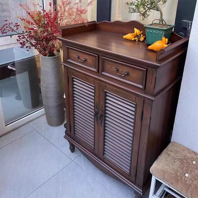 Vertical Luxury Shoe Cabinet Wood Double Room Modern Shoe Cabinet Storage Balcony Meuble De Rangement Muebles Para Hogar