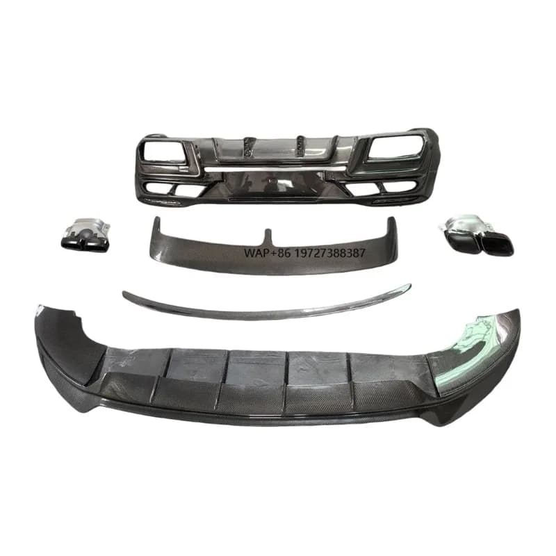 LD Style W167 GLE Coupe Carbon Fiber Body Kit Bumper Front Lip Rear Diffuser Rear Spoiler for W167 2020-2023
