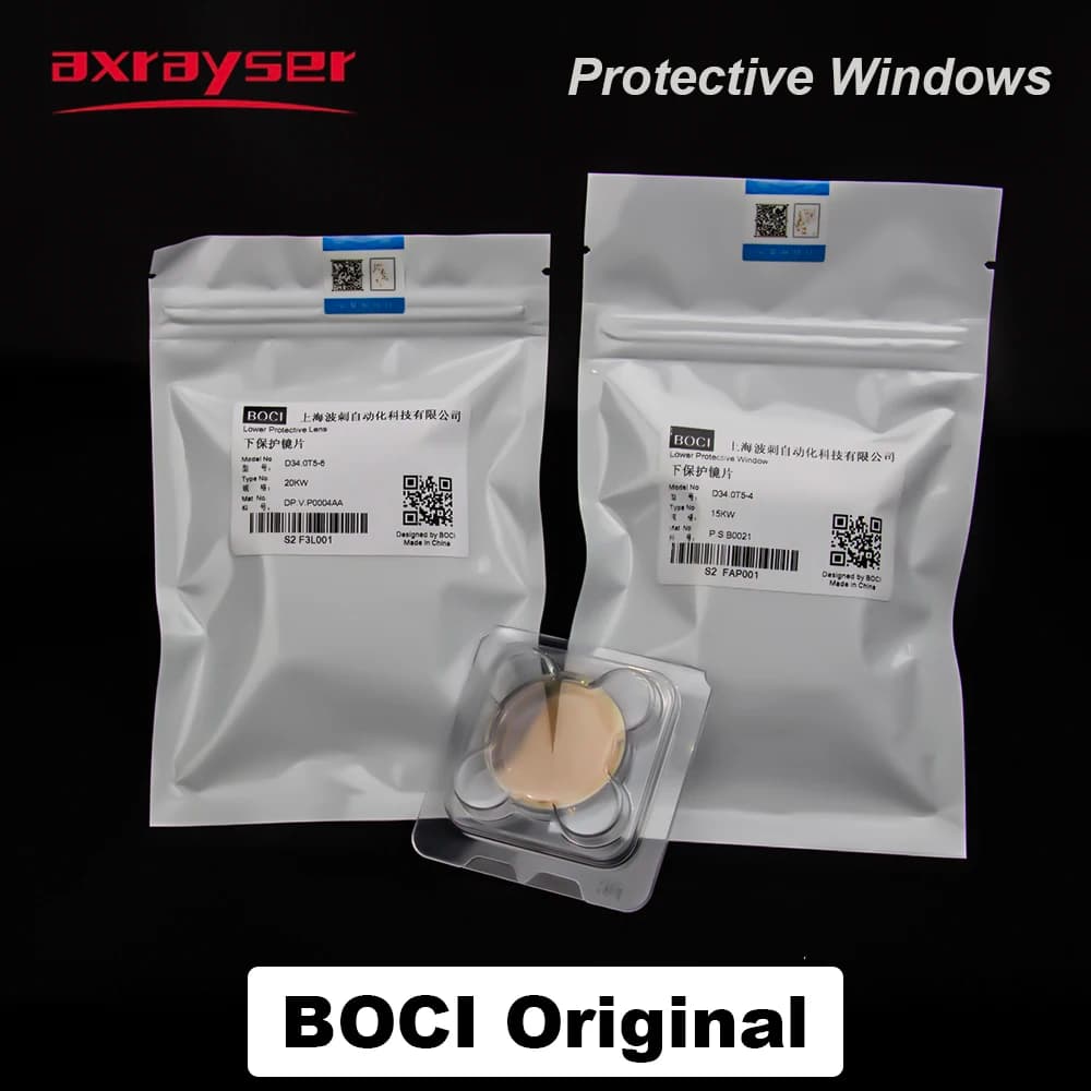 Origianl BOCI BOCHU Laser Upper Lower Protective Lens 25.4x4 21.5x2 34x5 36x5 for BLT641 421 831 Fiber Laser Cutting Head