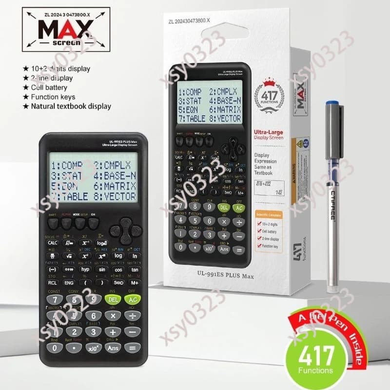 991ESPLUS 2nd Scientific Calculator, 417 Functions Student Study Math Tool