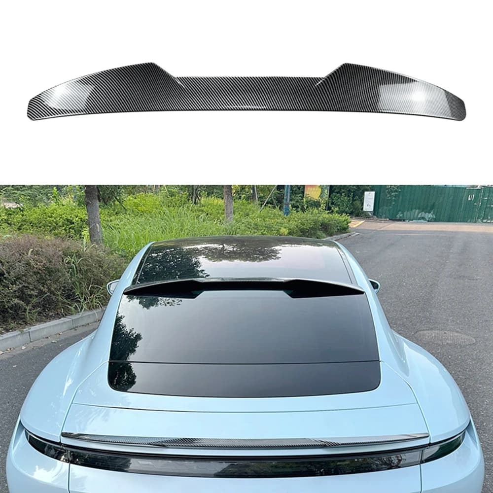 For Porsche Taycan Rear Window Spoiler Wings Trunk Spoiler Black Carbon Tuning Car Styling Accessories 2019-2025