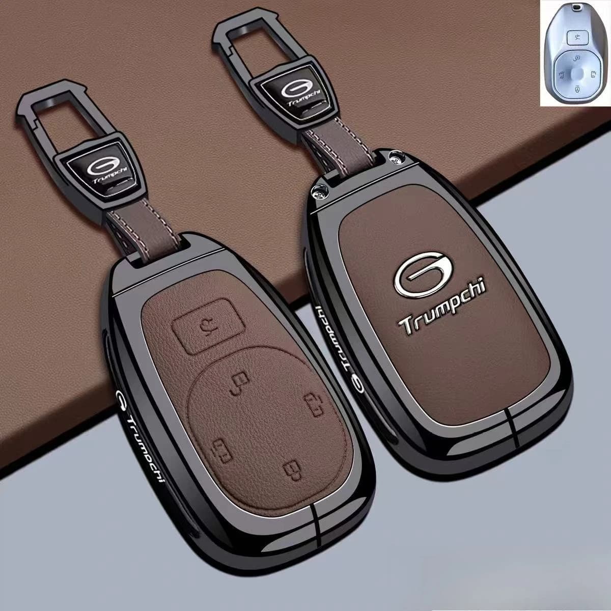 Zinc Alloy Car Key Case Cover Shell Protector Fob Holder for GAC Trumpchi E8 Xiangwang M8 E9 2026 Keychain Accessories