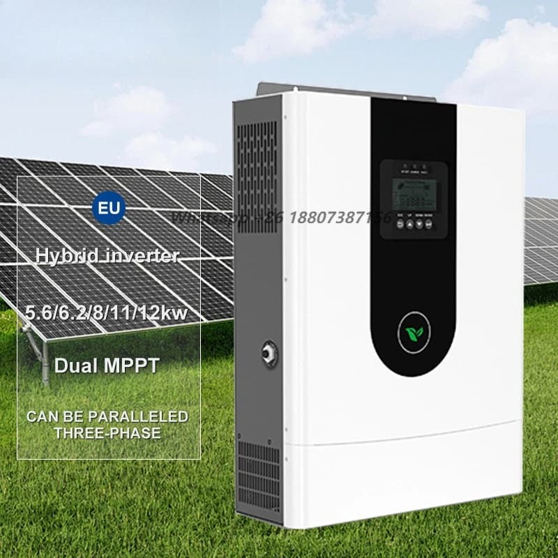 EU 220V 48V 6.2kw 8kw 10kw 12kw Parallel Hybrid Solar Inverter for Home Use  Off Grid Solar Power Inverter