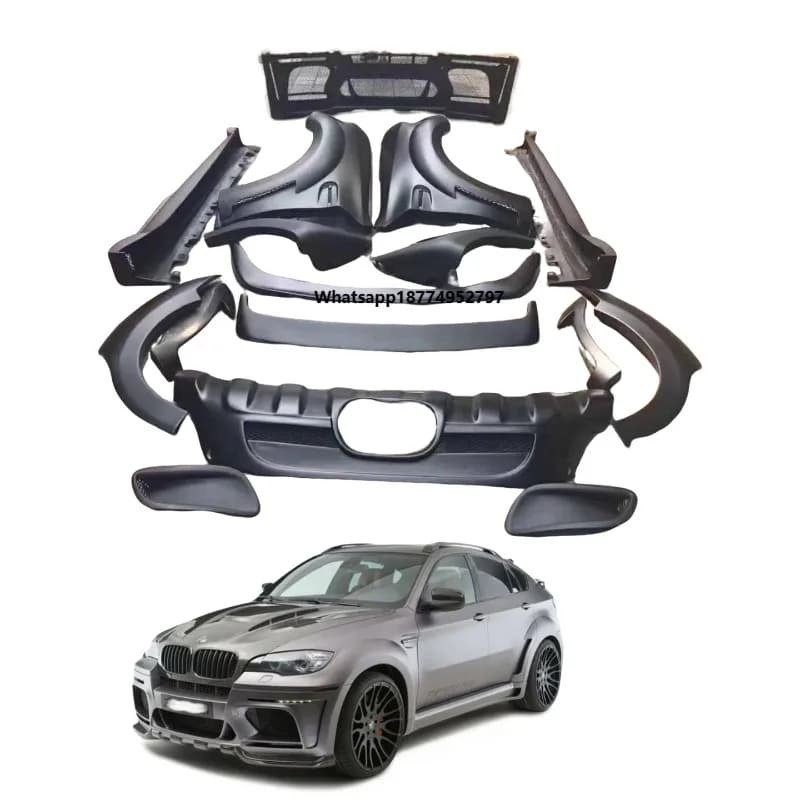 Body Kits for  X6 E71 Upgrade Harman Style Front Bumper Rear Bumper Spoiler Side Skirts Fender Hot Sale Auto Parts Tuning