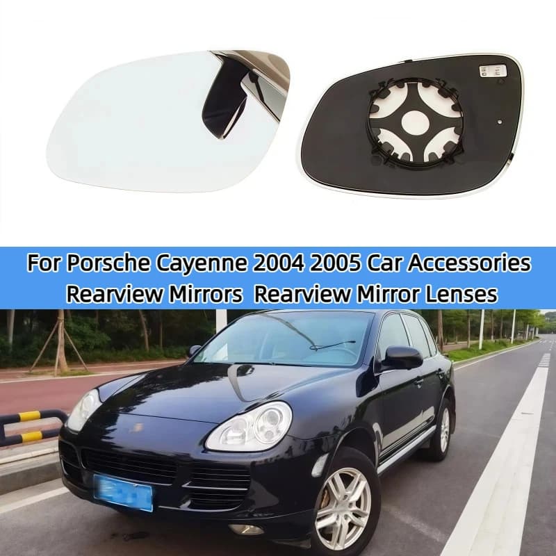 For Porsche Cayenne 2004 2005 Car Accessories Rearview Mirrors Glass Outside Door Side Mirror Lens with Heating