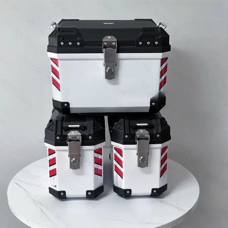Three boxes on both sides of the new 30L motorcycle side box, large-capacity waterproof and drop-resistant non-aluminum
